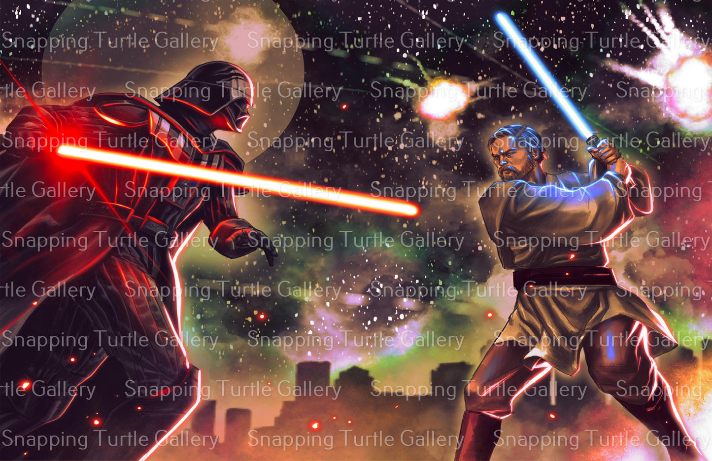 Obi Wan Vs Lord Vader - Star Wars - Snapping Turtle Gallery