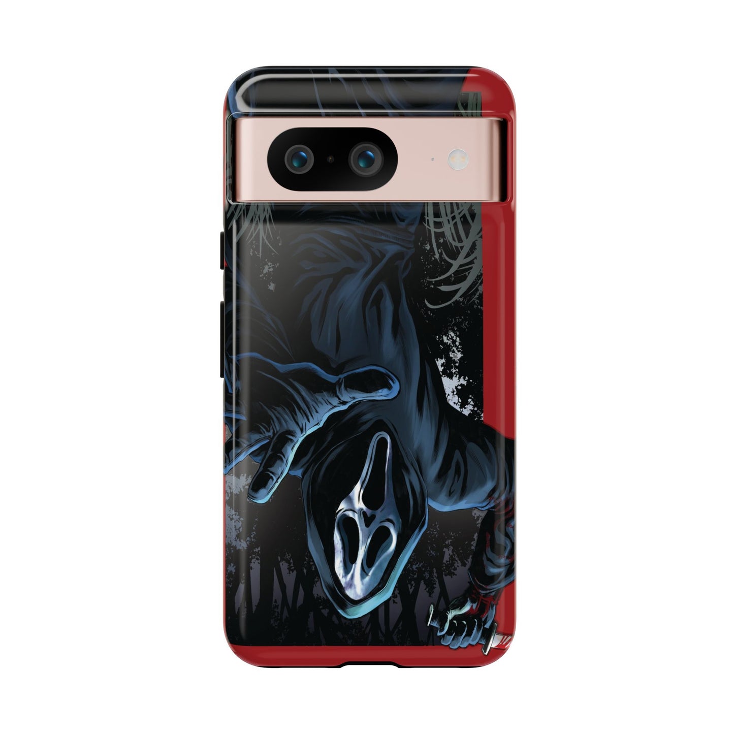 Scream Phone Case, Halloween, Tough Phone Cover Iphone 15 Pro Max, 14 Plus, 13, 12, 11 & Samsung S24, S23, Pixel 8 Pro, Horror Case