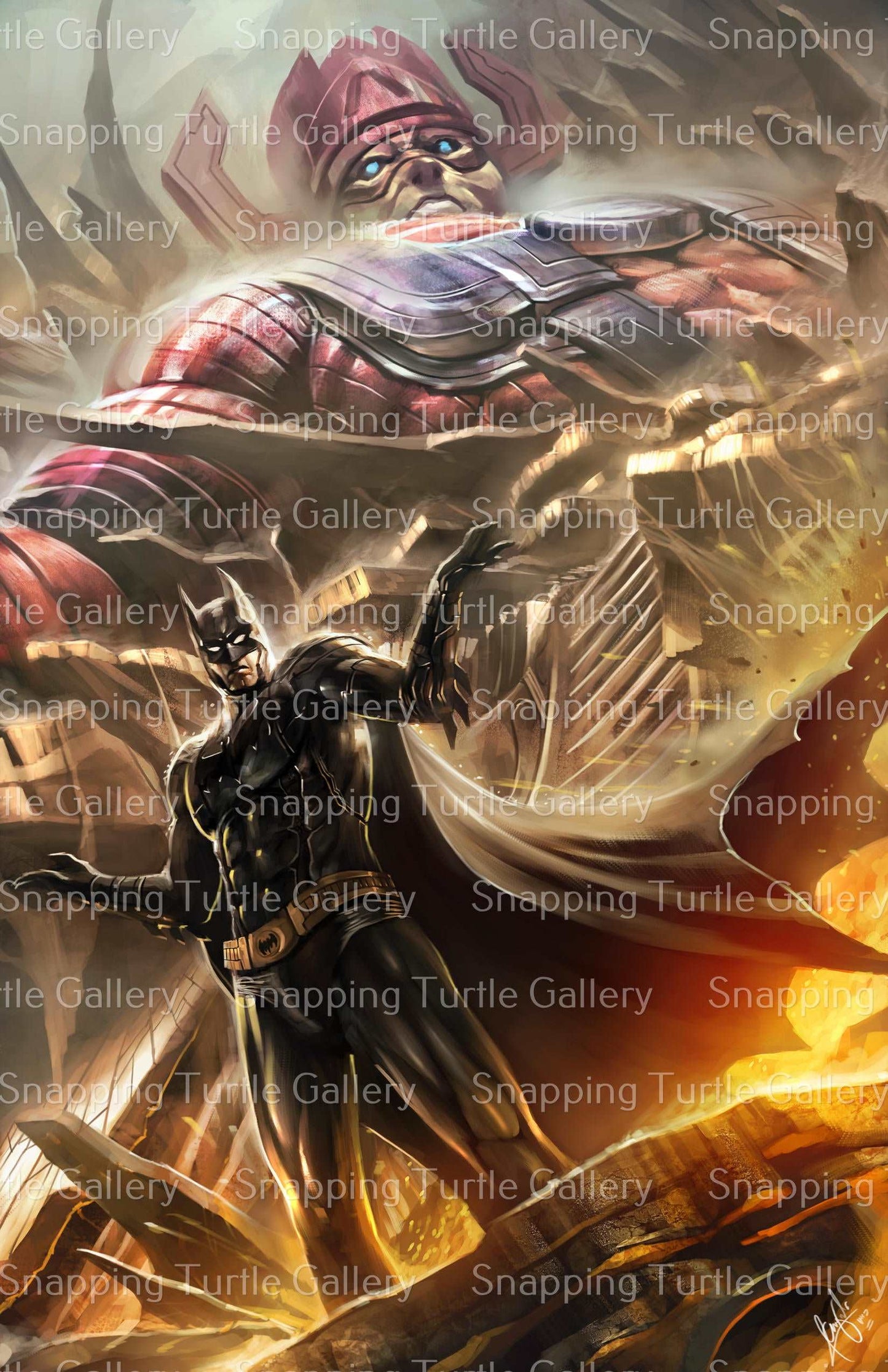 Batman vs Galactus CEASAR Snapping Turtle Gallery