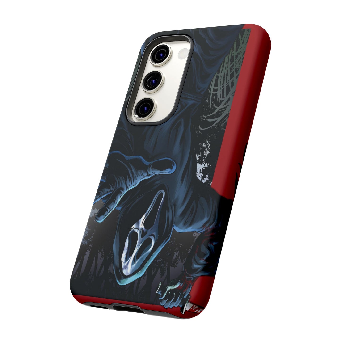 Scream Phone Case, Halloween, Tough Phone Cover Iphone 15 Pro Max, 14 Plus, 13, 12, 11 & Samsung S24, S23, Pixel 8 Pro, Horror Case