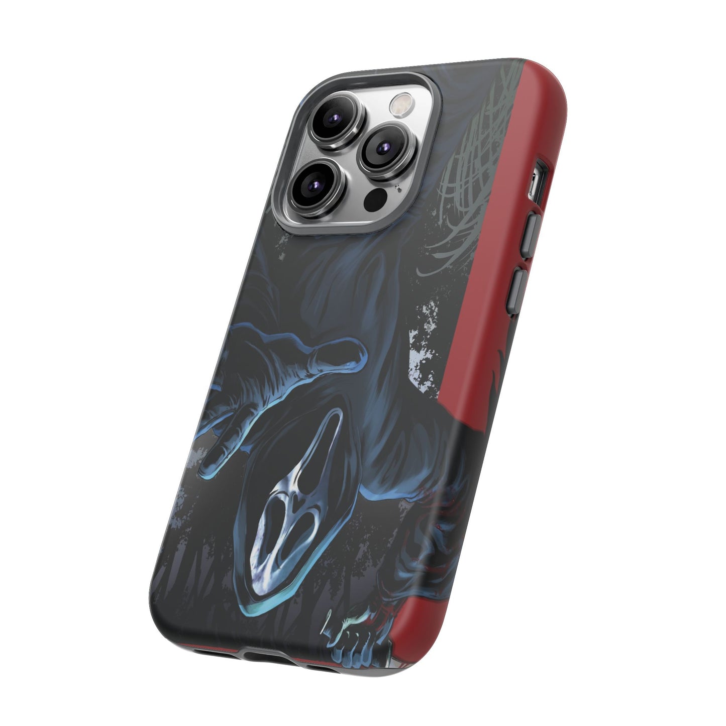 Scream Phone Case, Halloween, Tough Phone Cover Iphone 15 Pro Max, 14 Plus, 13, 12, 11 & Samsung S24, S23, Pixel 8 Pro, Horror Case