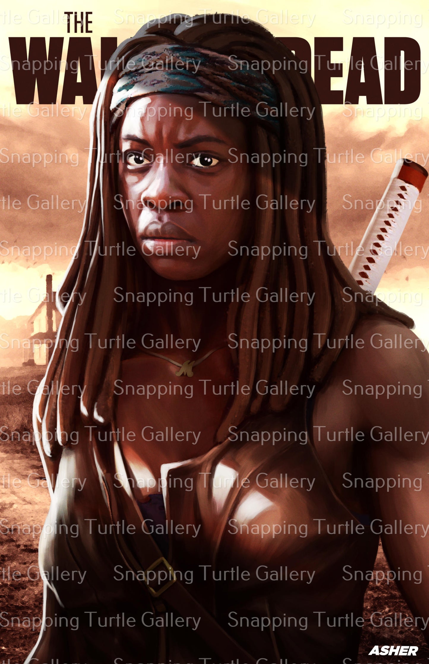 Walking Dead Michonne_ASHER Snapping Turtle Gallery