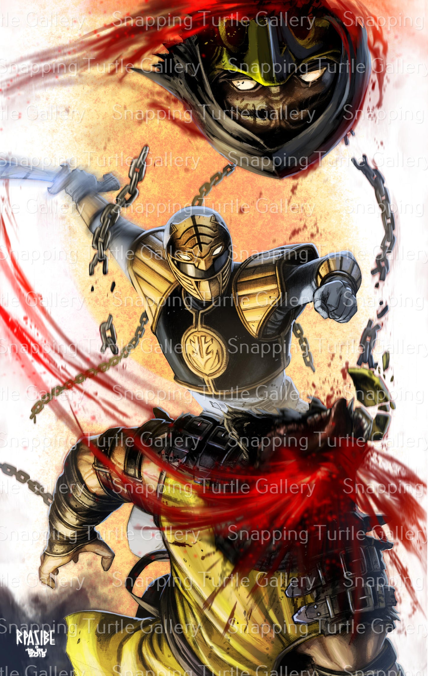 WHITE RANGER vs SCORPION (1)_RPASIBE BJR Snapping Turtle Gallery
