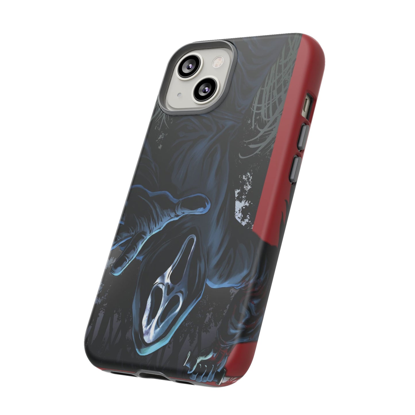 Scream Phone Case, Halloween, Tough Phone Cover Iphone 15 Pro Max, 14 Plus, 13, 12, 11 & Samsung S24, S23, Pixel 8 Pro, Horror Case