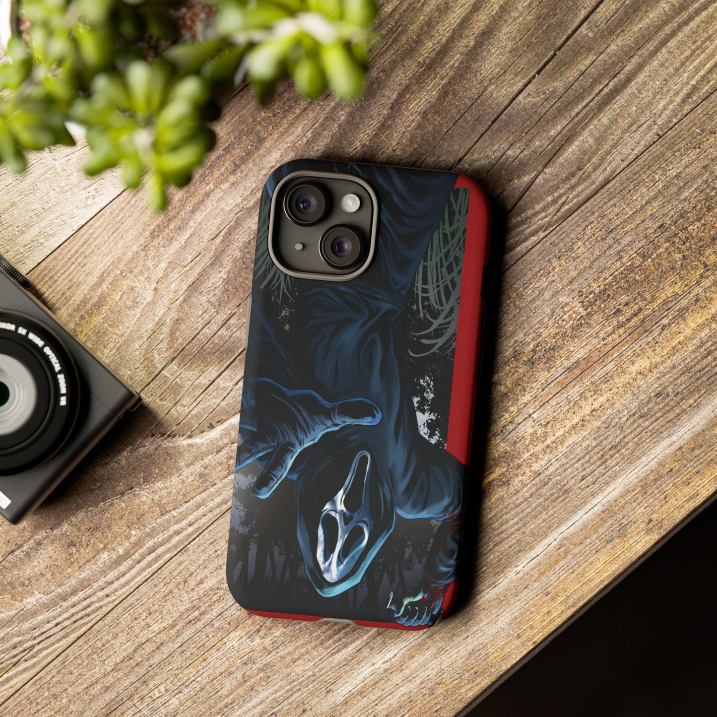 Scream Phone Case, Halloween, Tough Phone Cover Iphone 15 Pro Max, 14 Plus, 13, 12, 11 & Samsung S24, S23, Pixel 8 Pro, Horror Case