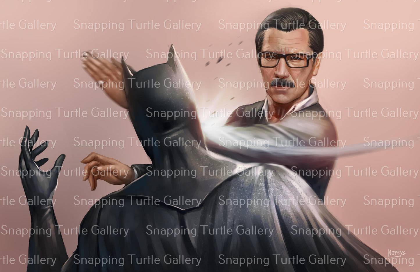 Mr Gordon Vs Batman Wall Art