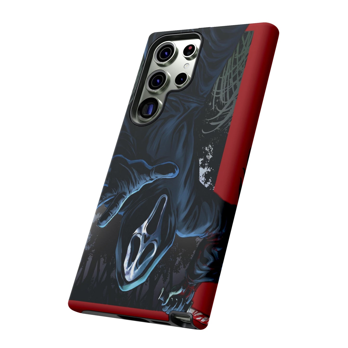 Scream Phone Case, Halloween, Tough Phone Cover Iphone 15 Pro Max, 14 Plus, 13, 12, 11 & Samsung S24, S23, Pixel 8 Pro, Horror Case