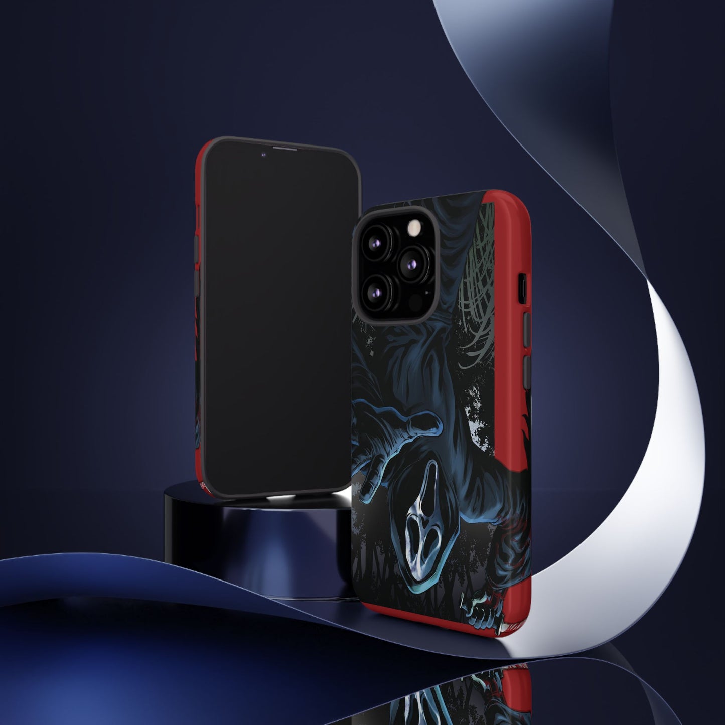 Scream Phone Case, Halloween, Tough Phone Cover Iphone 15 Pro Max, 14 Plus, 13, 12, 11 & Samsung S24, S23, Pixel 8 Pro, Horror Case