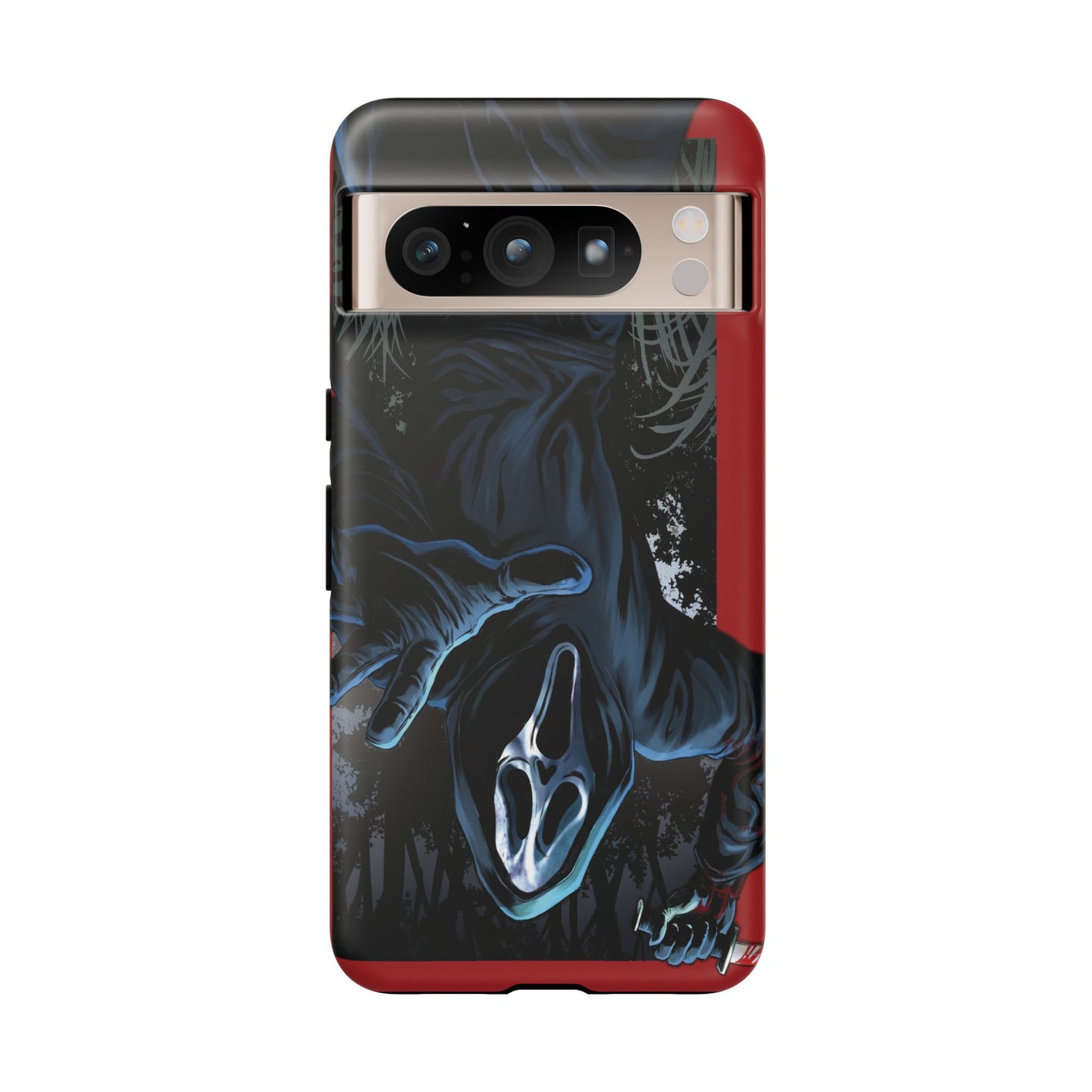 Scream Phone Case, Halloween, Tough Phone Cover Iphone 15 Pro Max, 14 Plus, 13, 12, 11 & Samsung S24, S23, Pixel 8 Pro, Horror Case