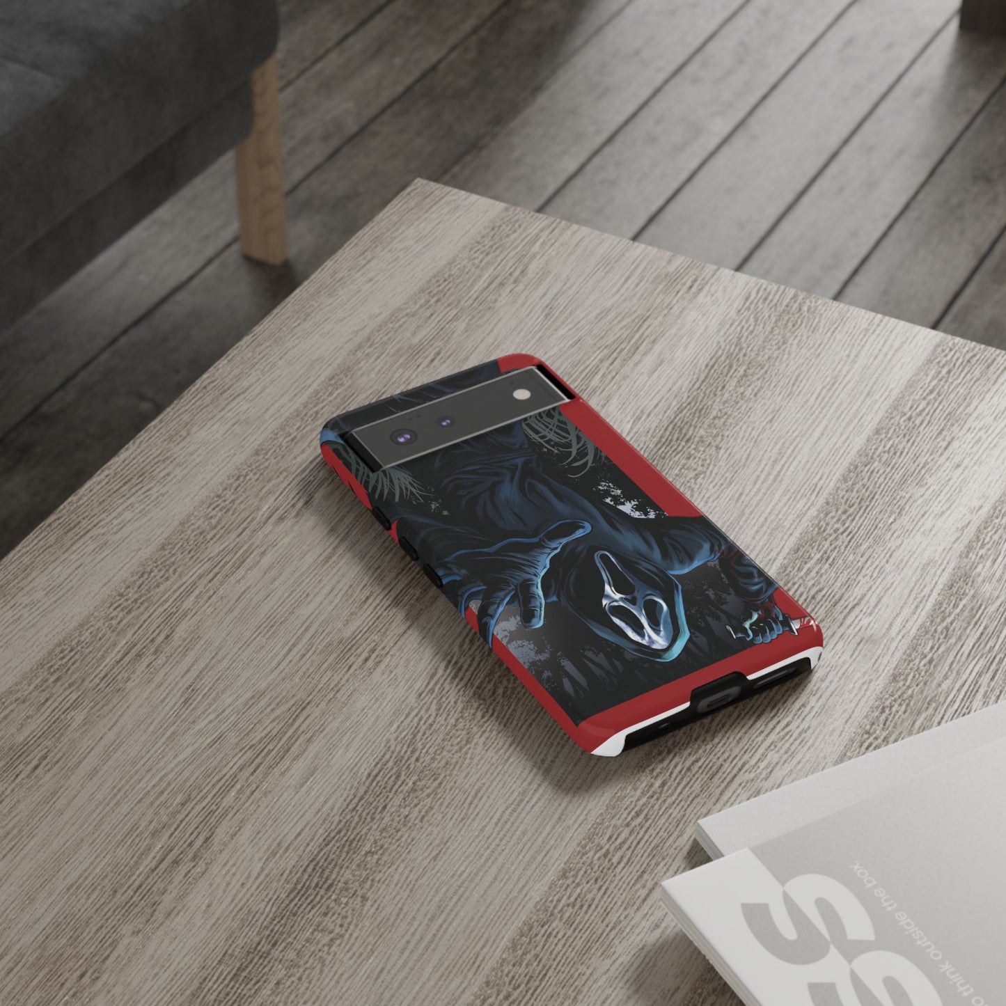 Scream Phone Case, Halloween, Tough Phone Cover Iphone 15 Pro Max, 14 Plus, 13, 12, 11 & Samsung S24, S23, Pixel 8 Pro, Horror Case