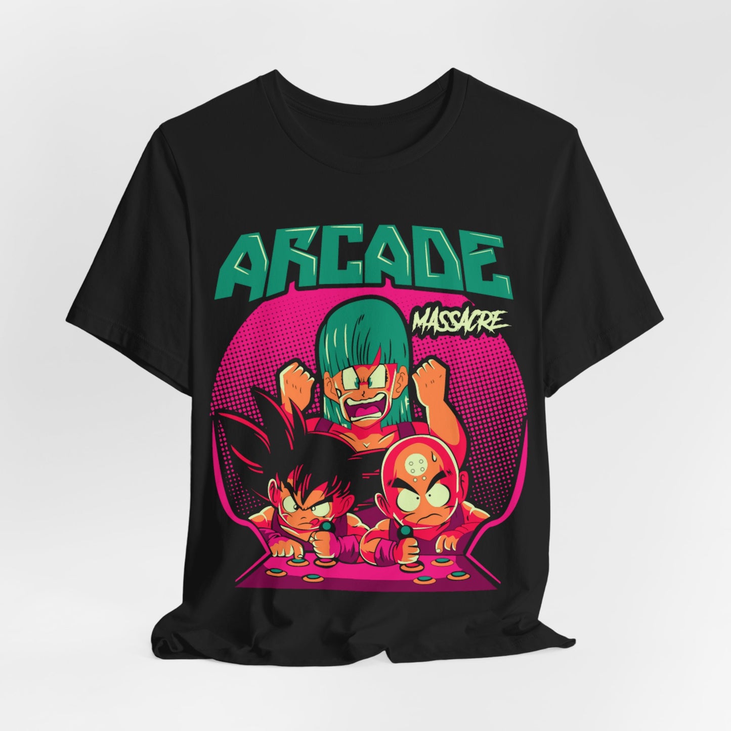 Arcade Massacre Krillin Vs Goku T-Shirt