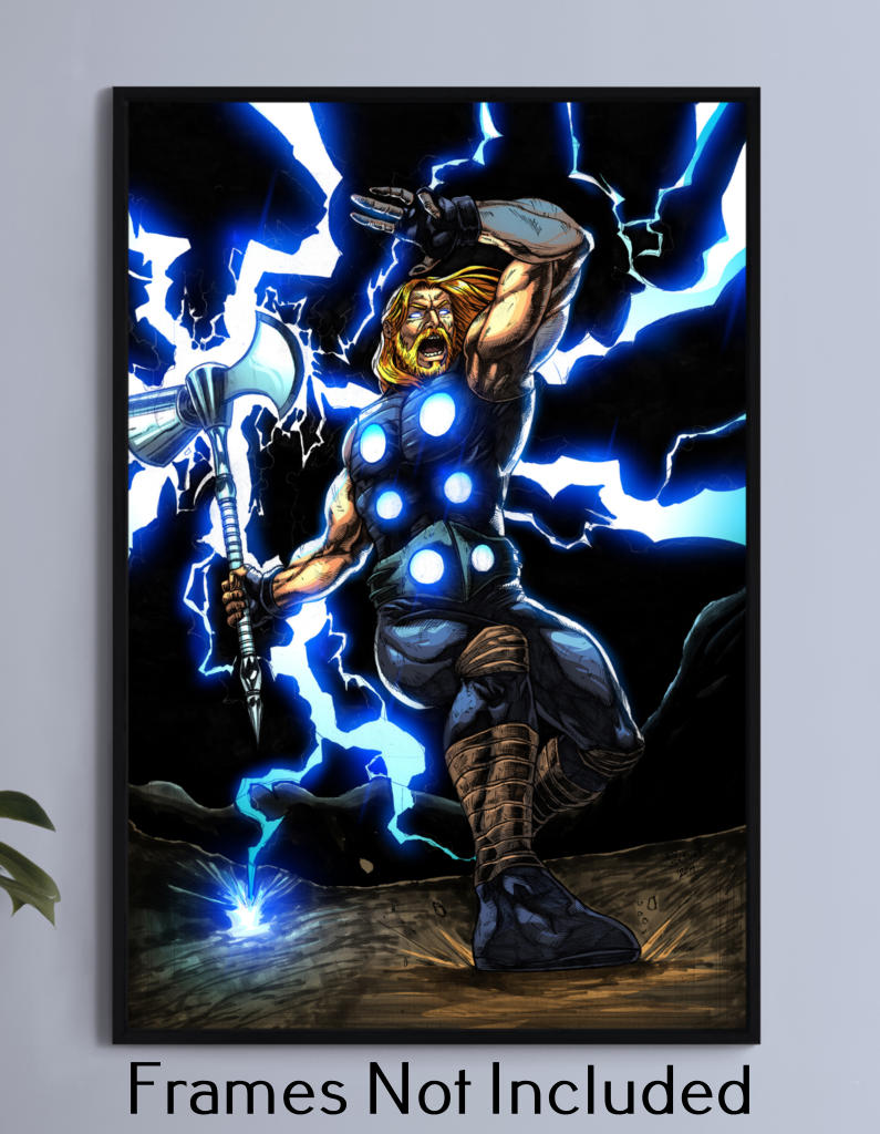 Ultimate Thunder God Wall Art