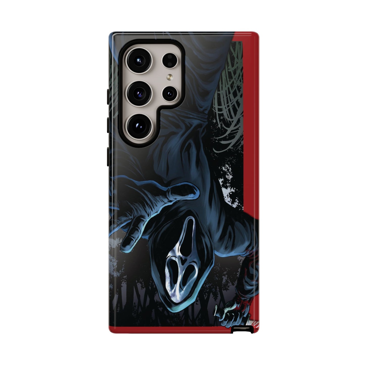 Scream Phone Case, Halloween, Tough Phone Cover Iphone 15 Pro Max, 14 Plus, 13, 12, 11 & Samsung S24, S23, Pixel 8 Pro, Horror Case