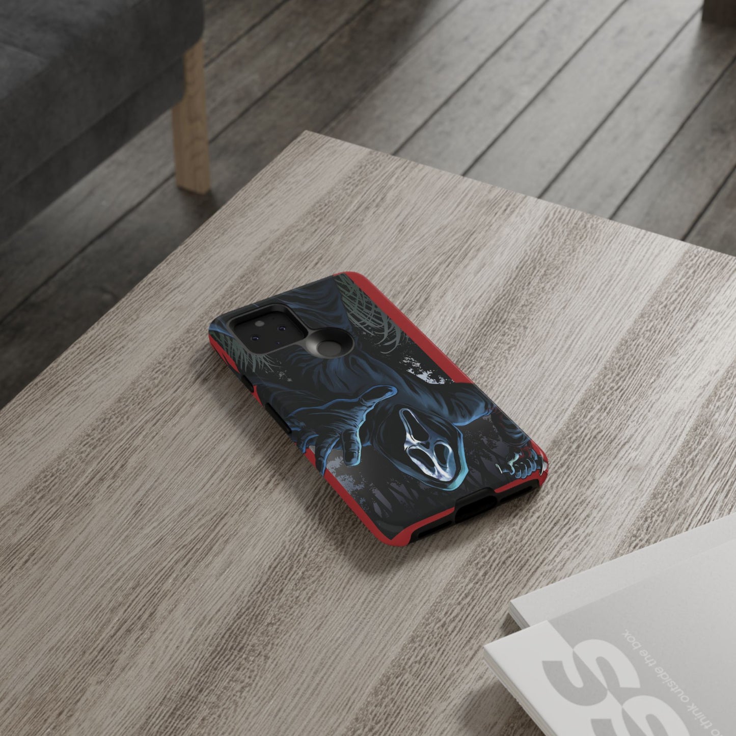 Scream Phone Case, Halloween, Tough Phone Cover Iphone 15 Pro Max, 14 Plus, 13, 12, 11 & Samsung S24, S23, Pixel 8 Pro, Horror Case