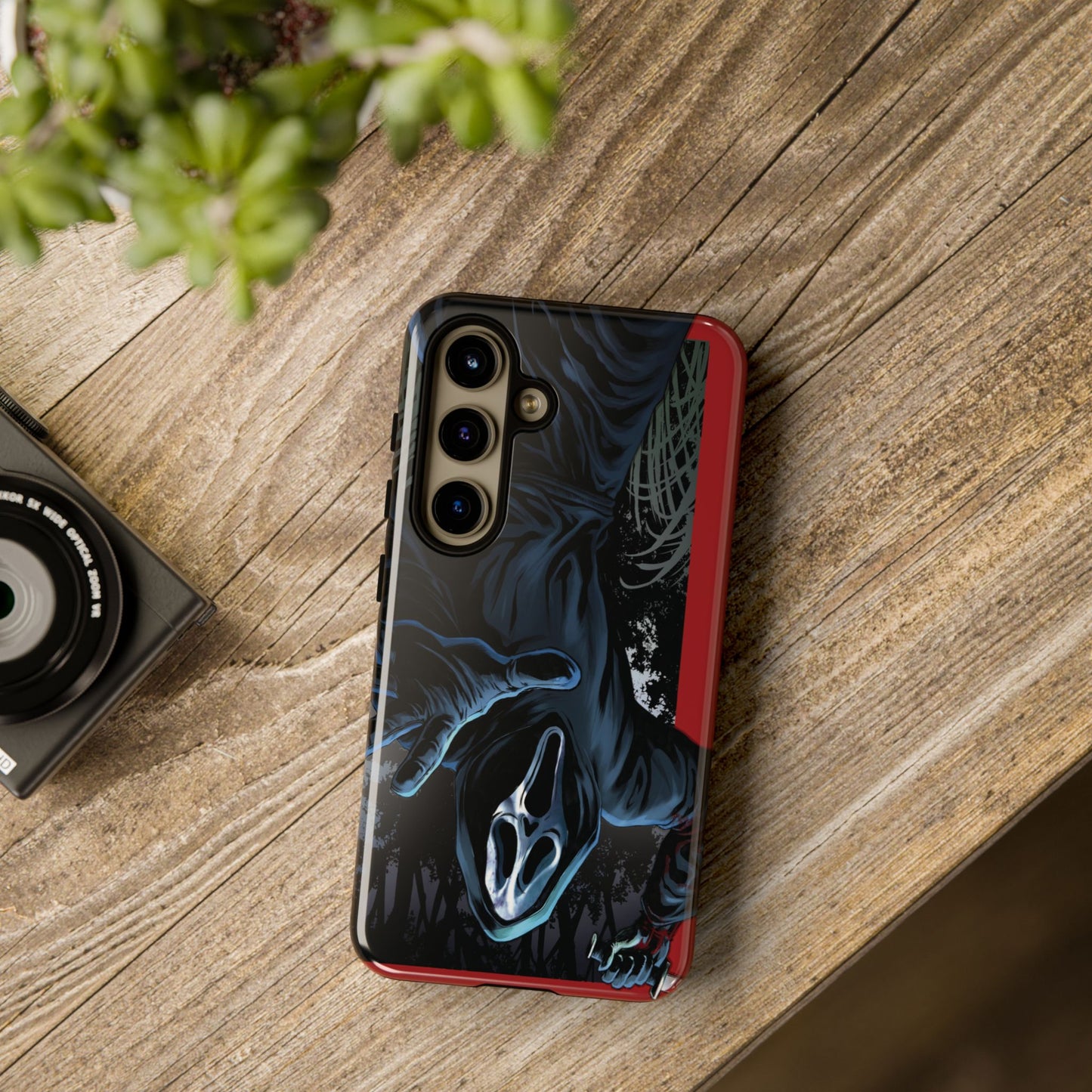 Scream Phone Case, Halloween, Tough Phone Cover Iphone 15 Pro Max, 14 Plus, 13, 12, 11 & Samsung S24, S23, Pixel 8 Pro, Horror Case