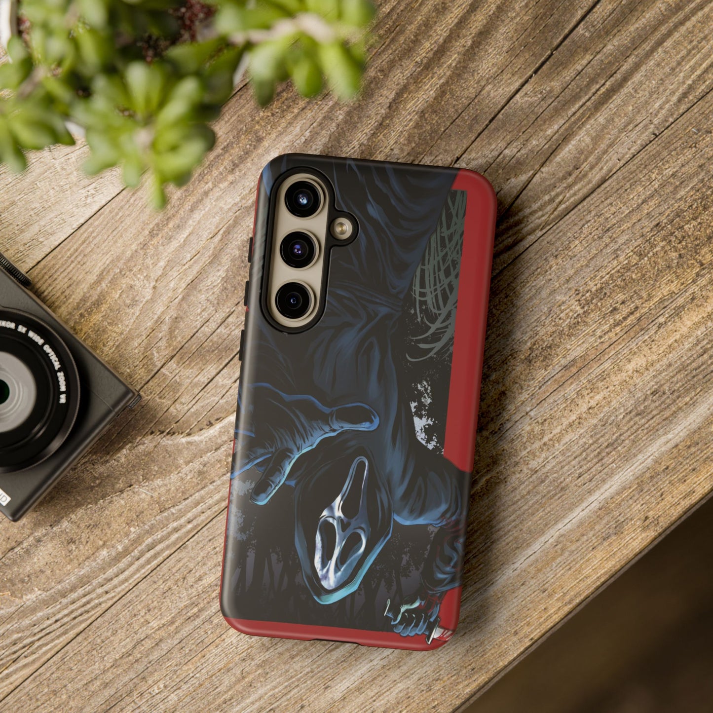 Scream Phone Case, Halloween, Tough Phone Cover Iphone 15 Pro Max, 14 Plus, 13, 12, 11 & Samsung S24, S23, Pixel 8 Pro, Horror Case