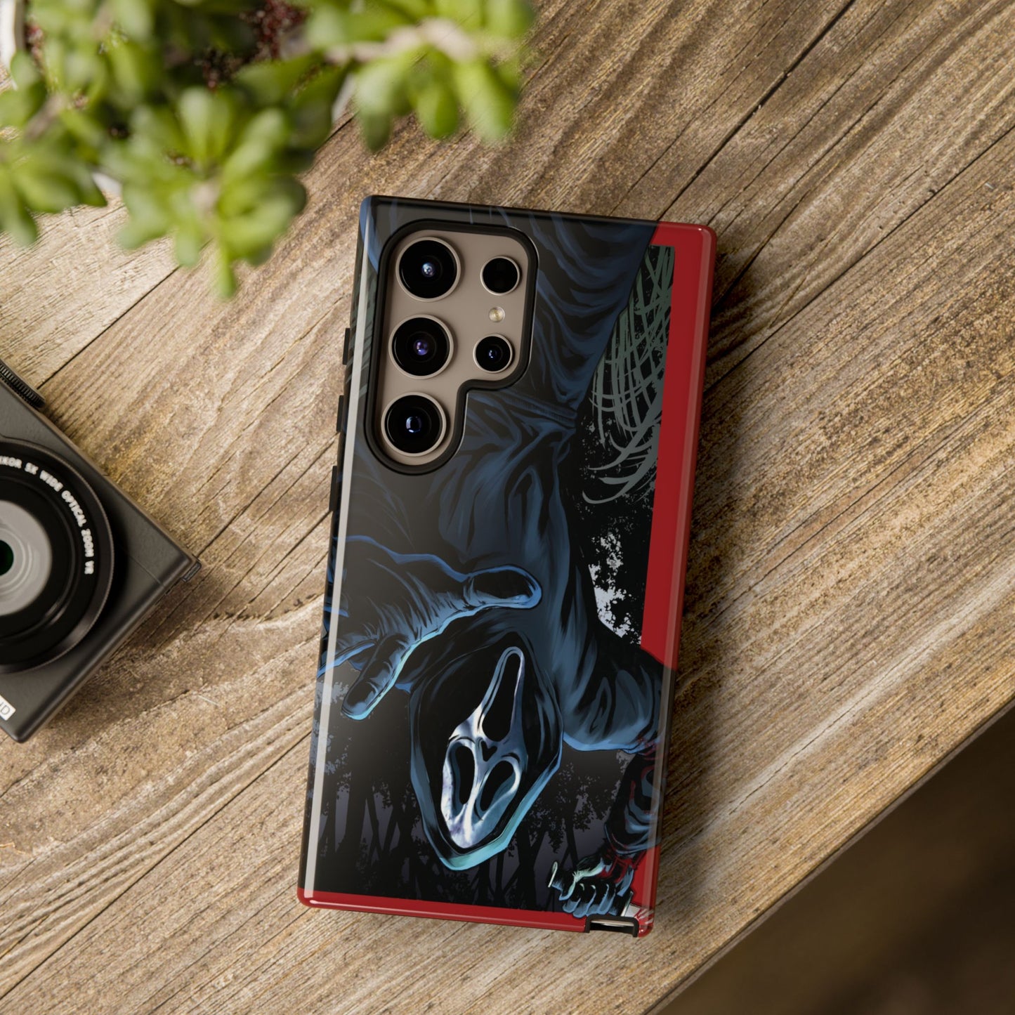 Scream Phone Case, Halloween, Tough Phone Cover Iphone 15 Pro Max, 14 Plus, 13, 12, 11 & Samsung S24, S23, Pixel 8 Pro, Horror Case