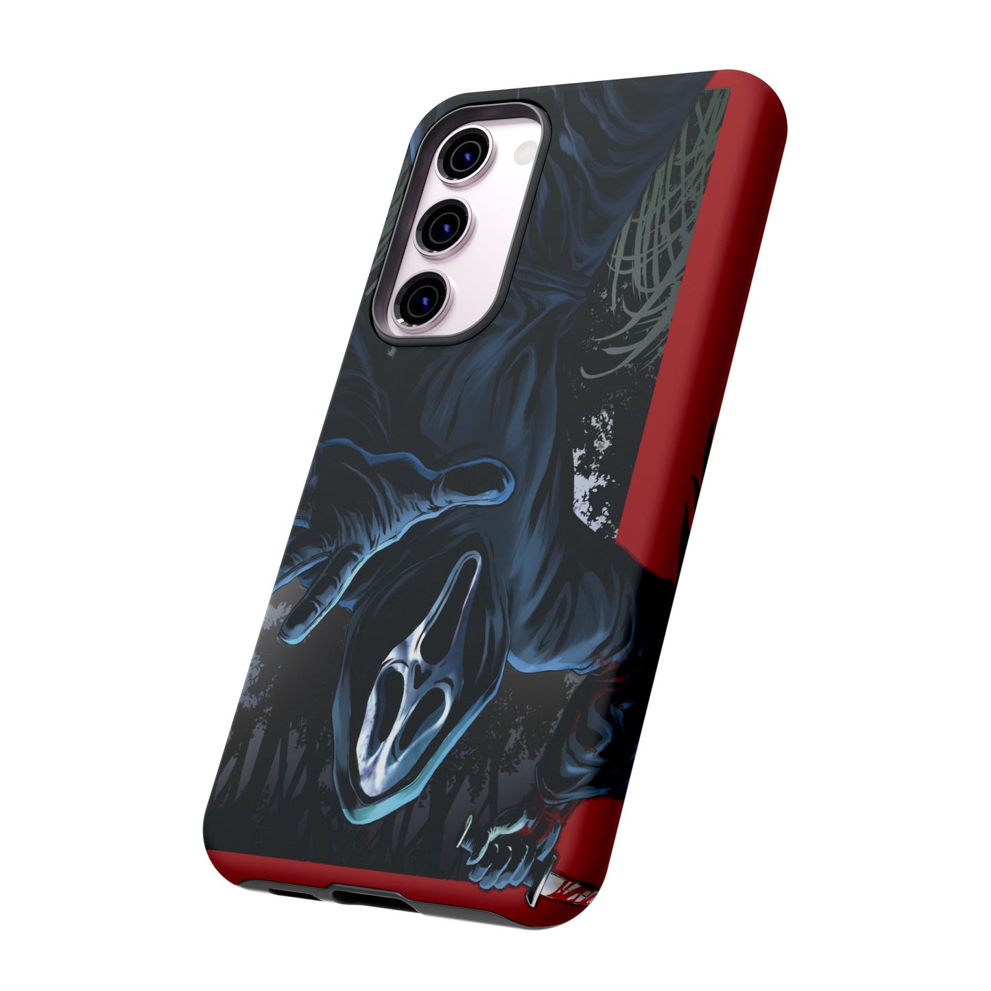Scream Phone Case, Halloween, Tough Phone Cover Iphone 15 Pro Max, 14 Plus, 13, 12, 11 & Samsung S24, S23, Pixel 8 Pro, Horror Case