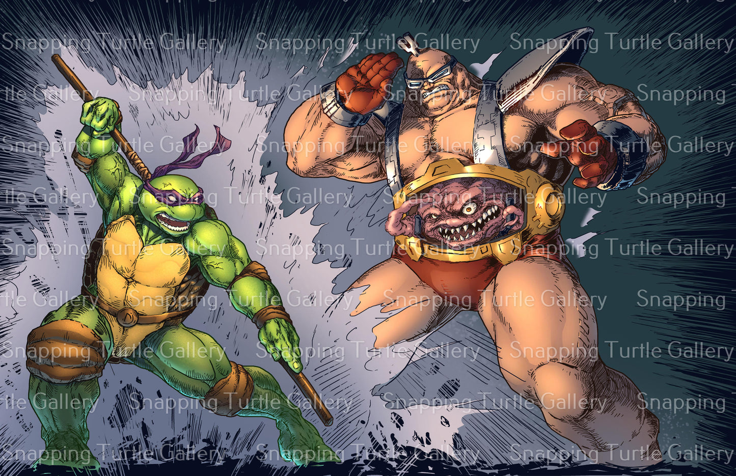 Donatello Vs Krang Wall Art