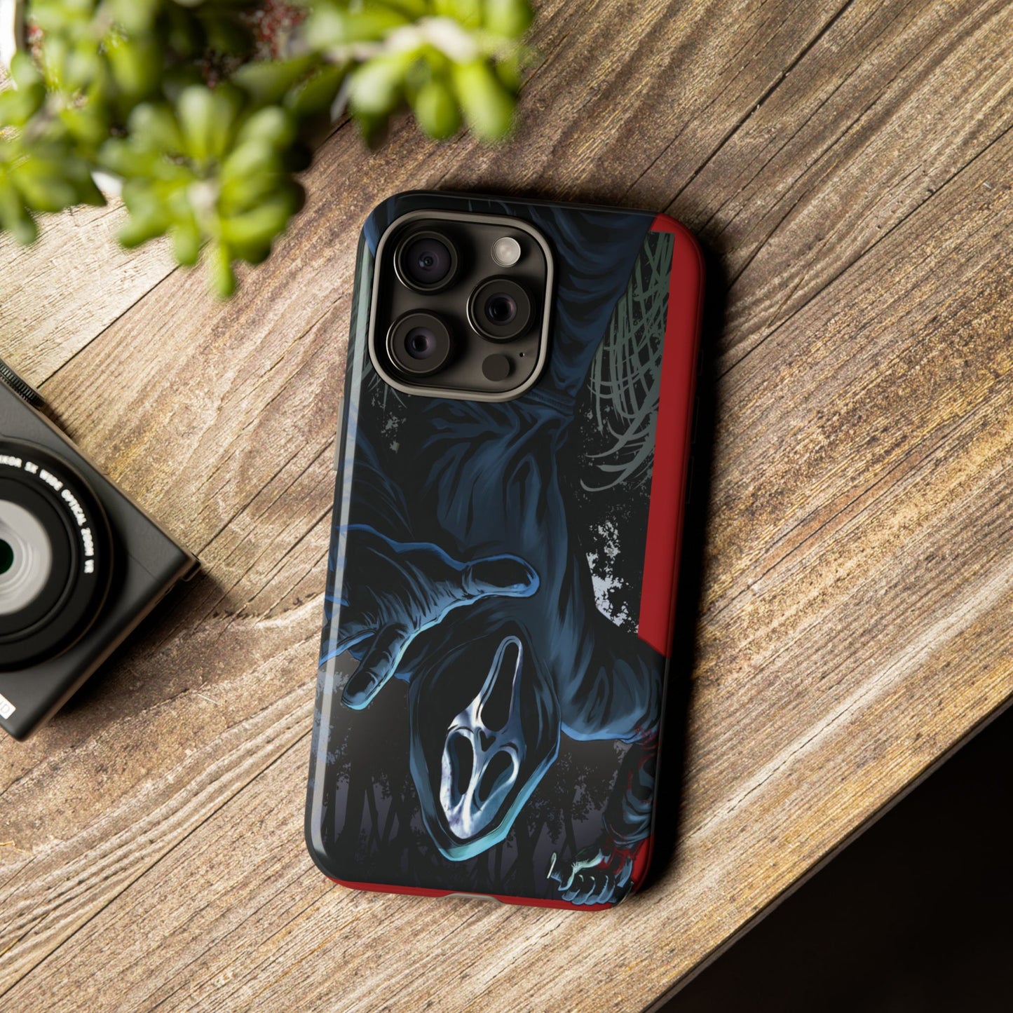 Scream Phone Case, Halloween, Tough Phone Cover Iphone 15 Pro Max, 14 Plus, 13, 12, 11 & Samsung S24, S23, Pixel 8 Pro, Horror Case