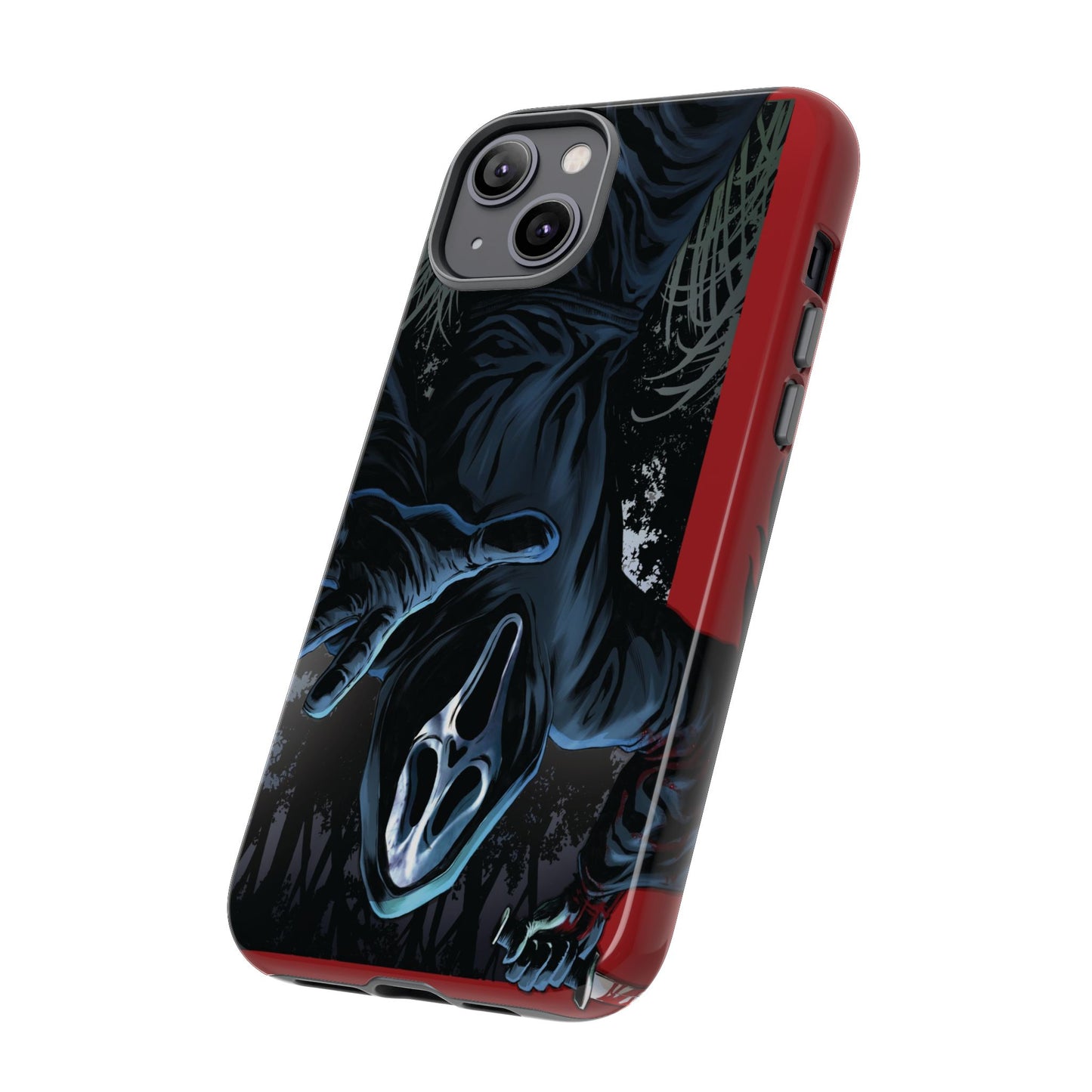 Scream Phone Case, Halloween, Tough Phone Cover Iphone 15 Pro Max, 14 Plus, 13, 12, 11 & Samsung S24, S23, Pixel 8 Pro, Horror Case