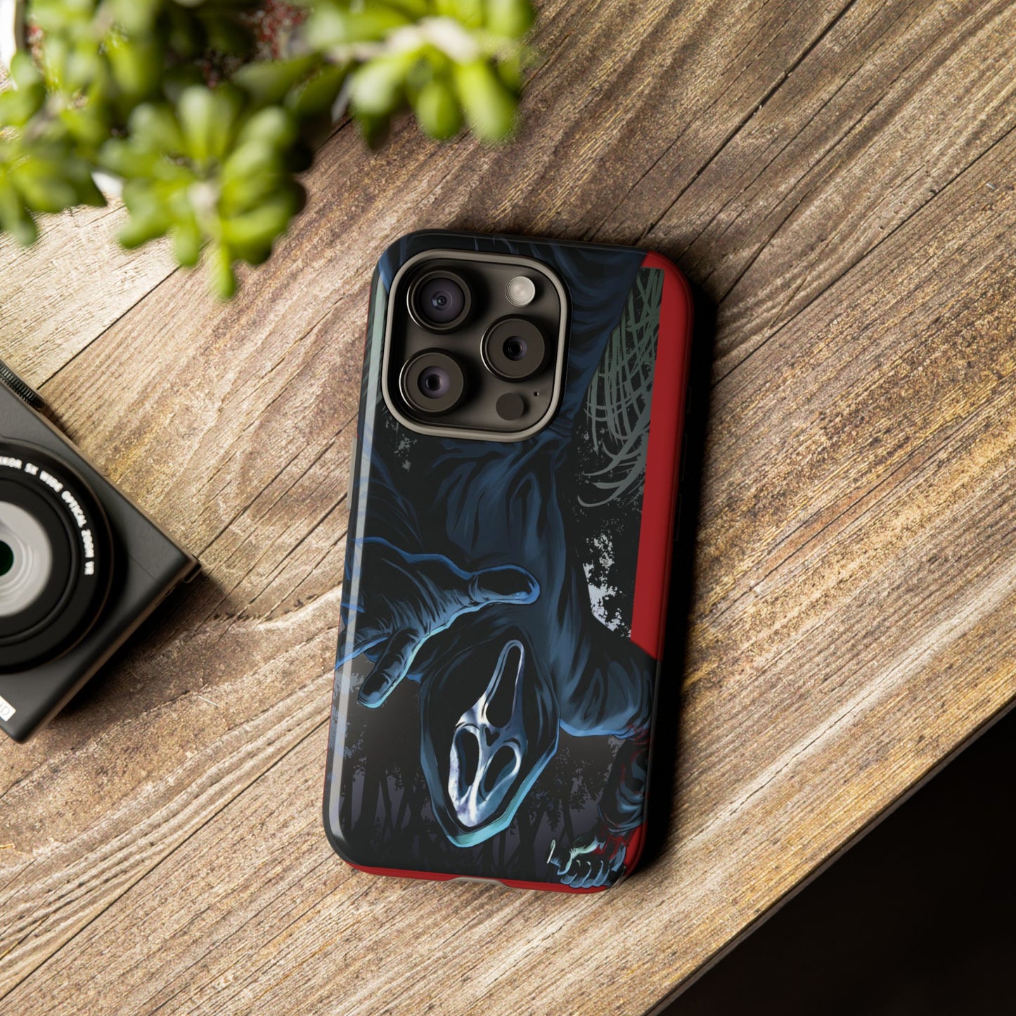 Scream Phone Case, Halloween, Tough Phone Cover Iphone 15 Pro Max, 14 Plus, 13, 12, 11 & Samsung S24, S23, Pixel 8 Pro, Horror Case