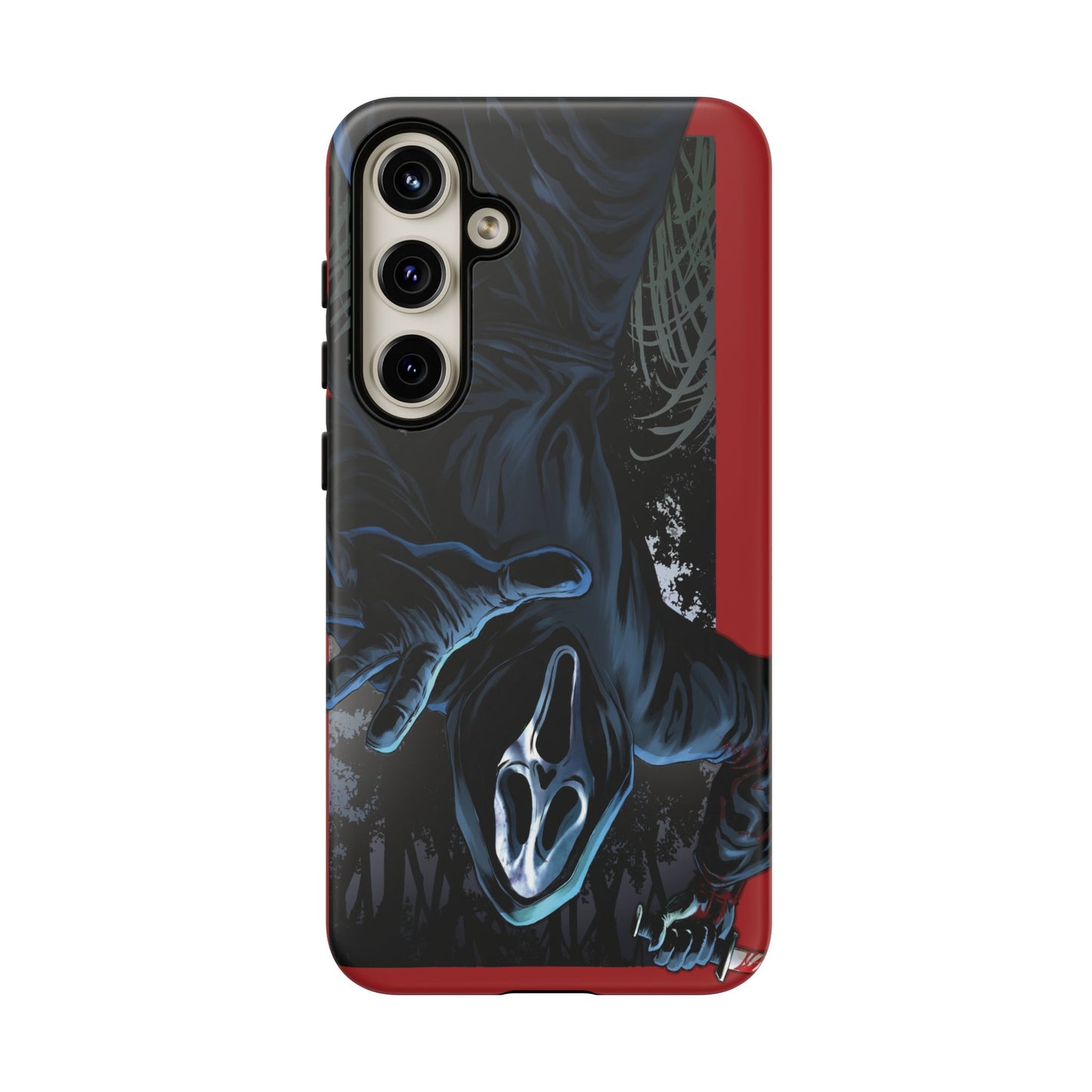 Scream Phone Case, Halloween, Tough Phone Cover Iphone 15 Pro Max, 14 Plus, 13, 12, 11 & Samsung S24, S23, Pixel 8 Pro, Horror Case