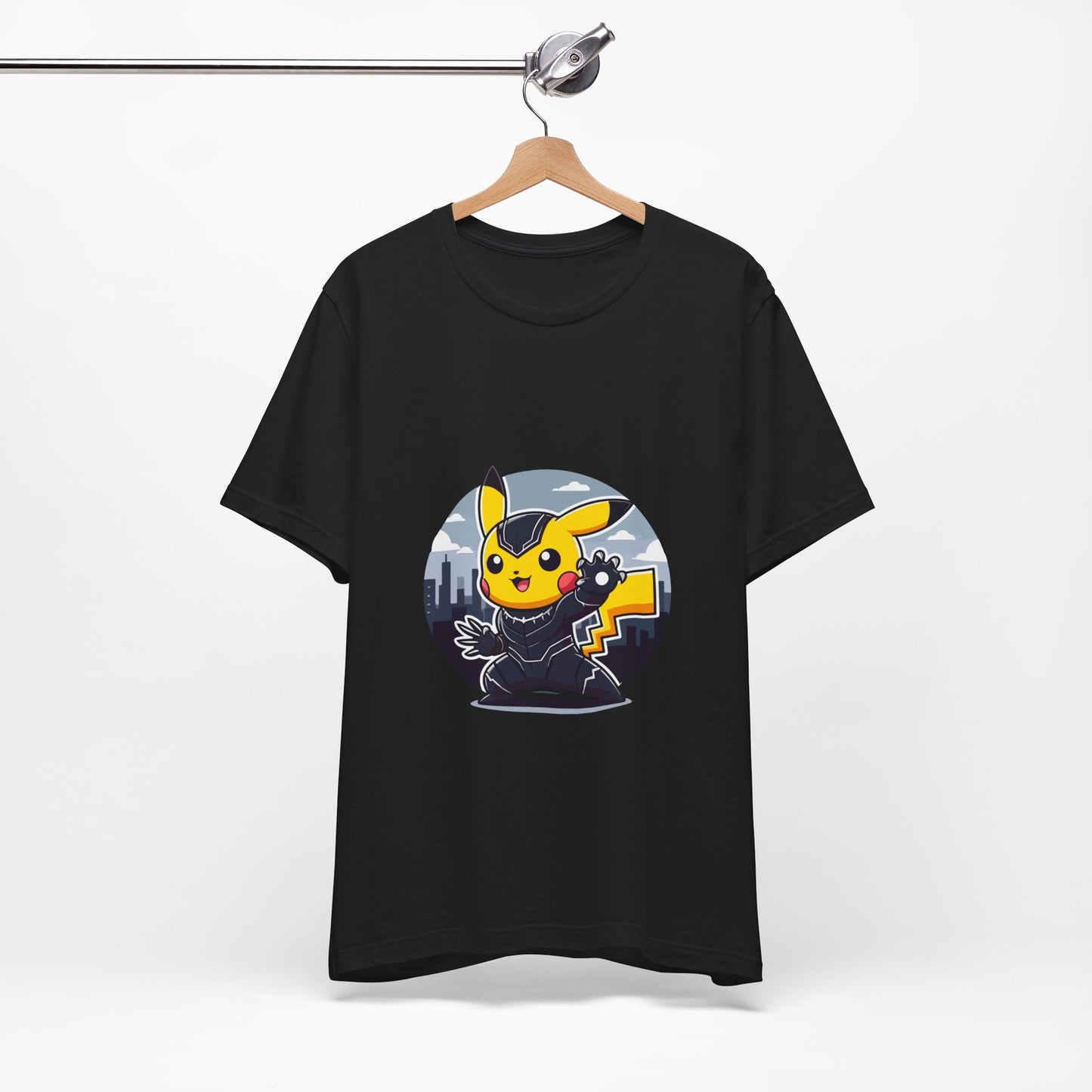 Anime Mockup T-Shirt Black Pika Panther