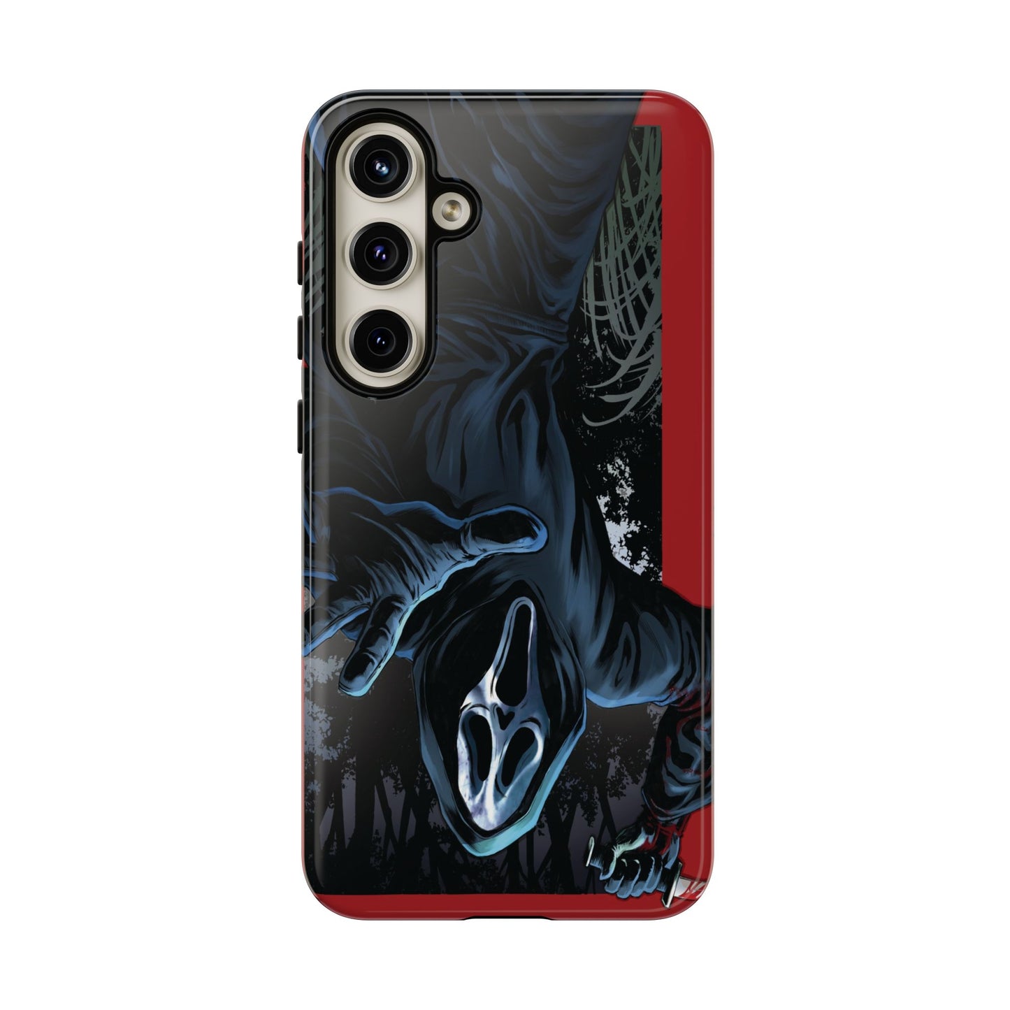 Scream Phone Case, Halloween, Tough Phone Cover Iphone 15 Pro Max, 14 Plus, 13, 12, 11 & Samsung S24, S23, Pixel 8 Pro, Horror Case