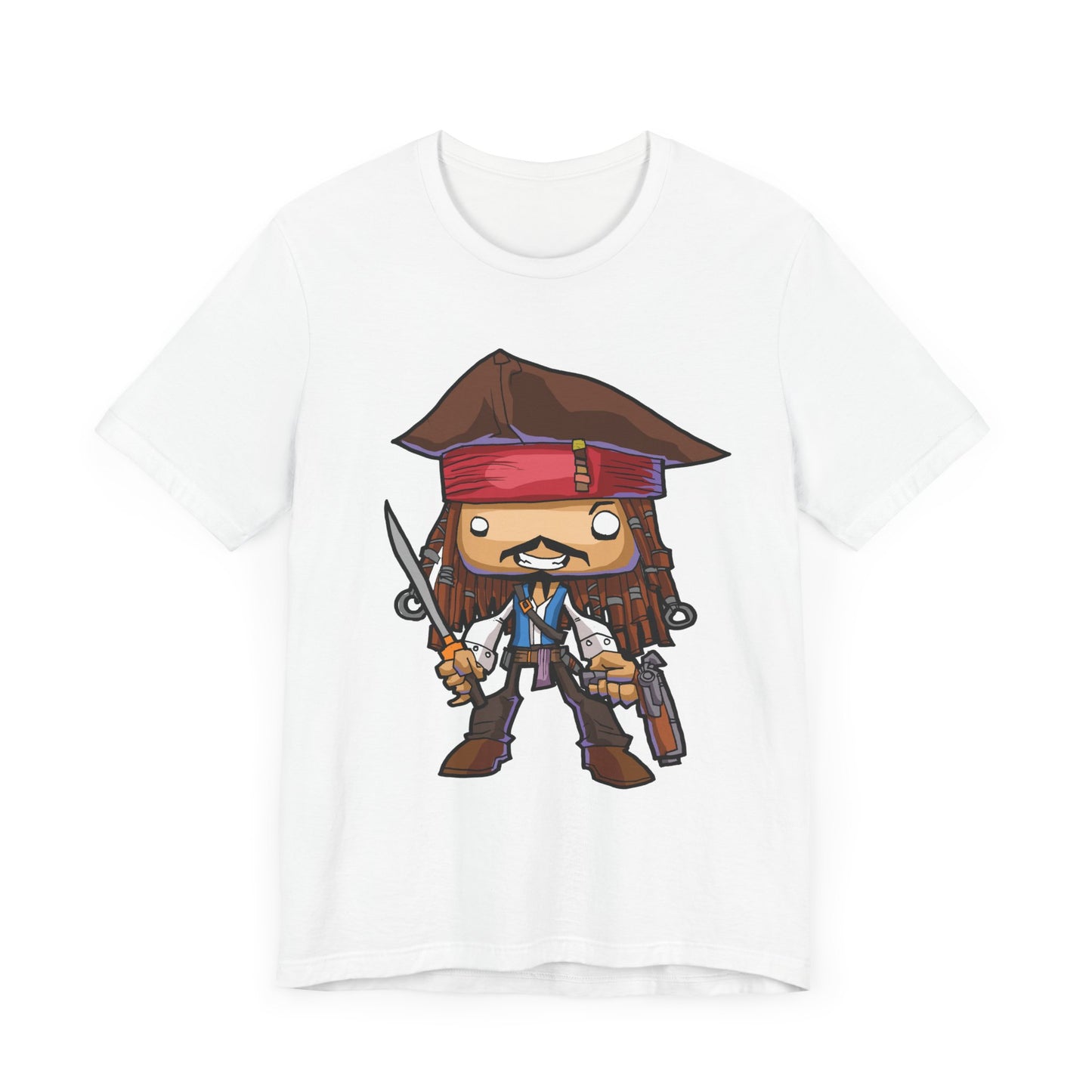 Pirates Of The Caribbean Captain Jack Sparrow Chibi T-Shirt