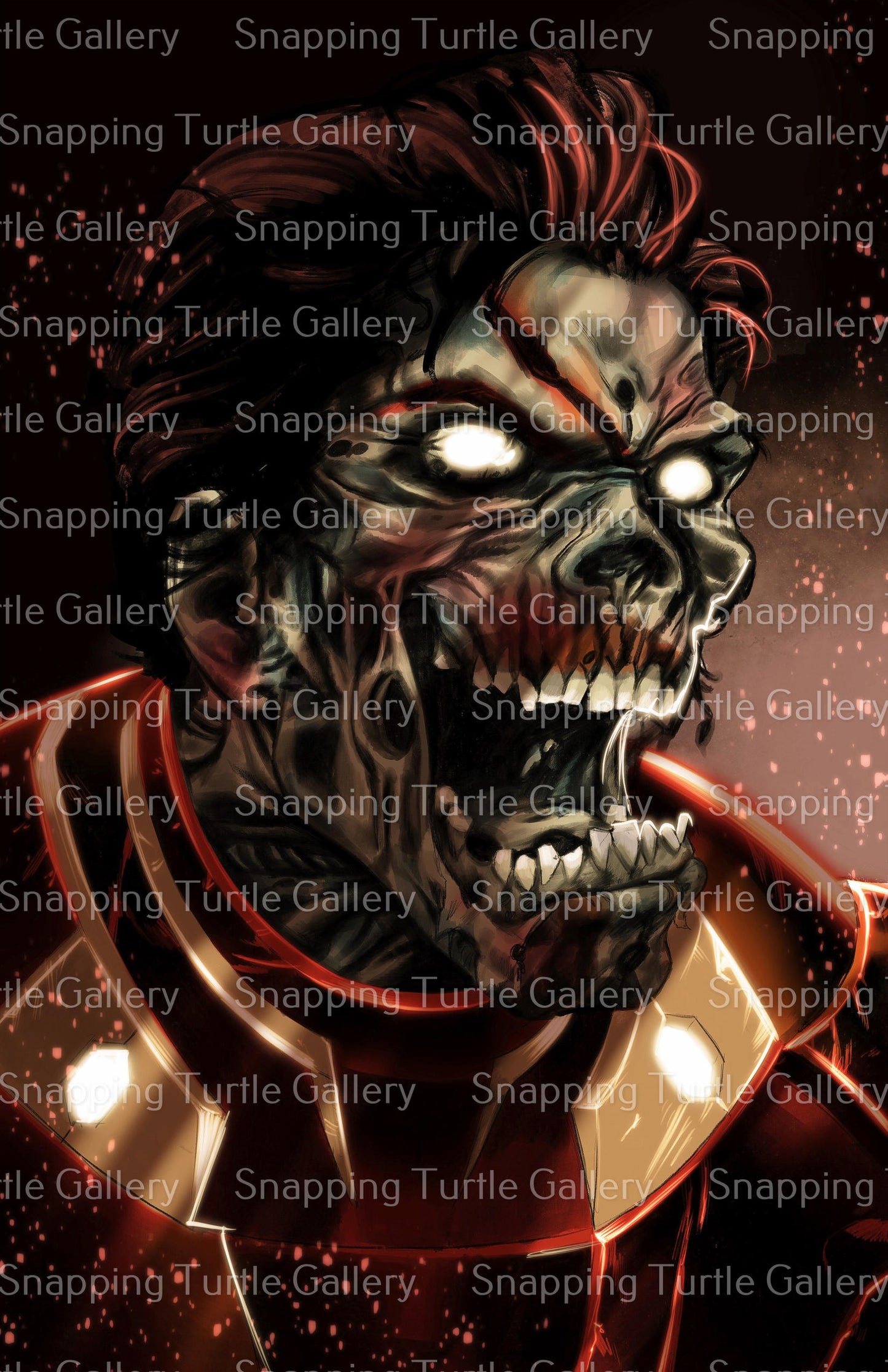 What If Zombie Ironman Wall Art