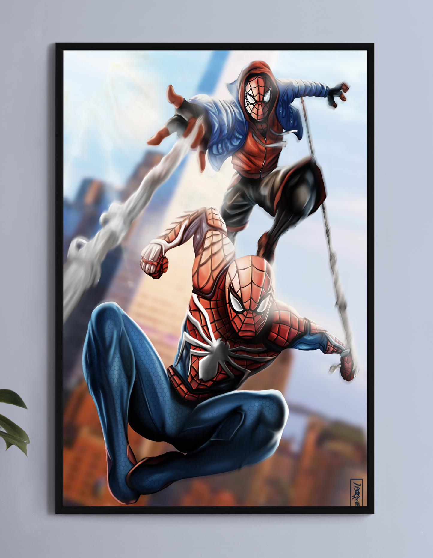 Spider-Man Gamer-Verse and Miles Wall Art