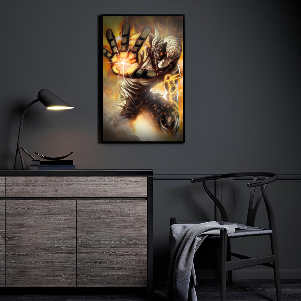 Battle damaged Genos Wall Art
