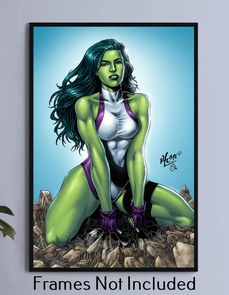 She Hulk SMASH Wall Art