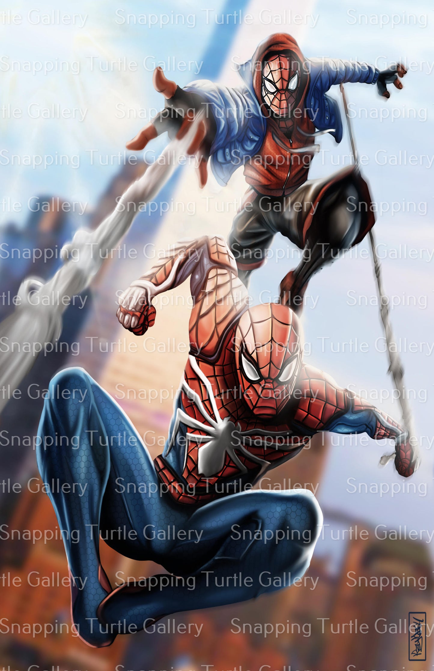 Spider-Man Gamer-Verse and Miles Wall Art