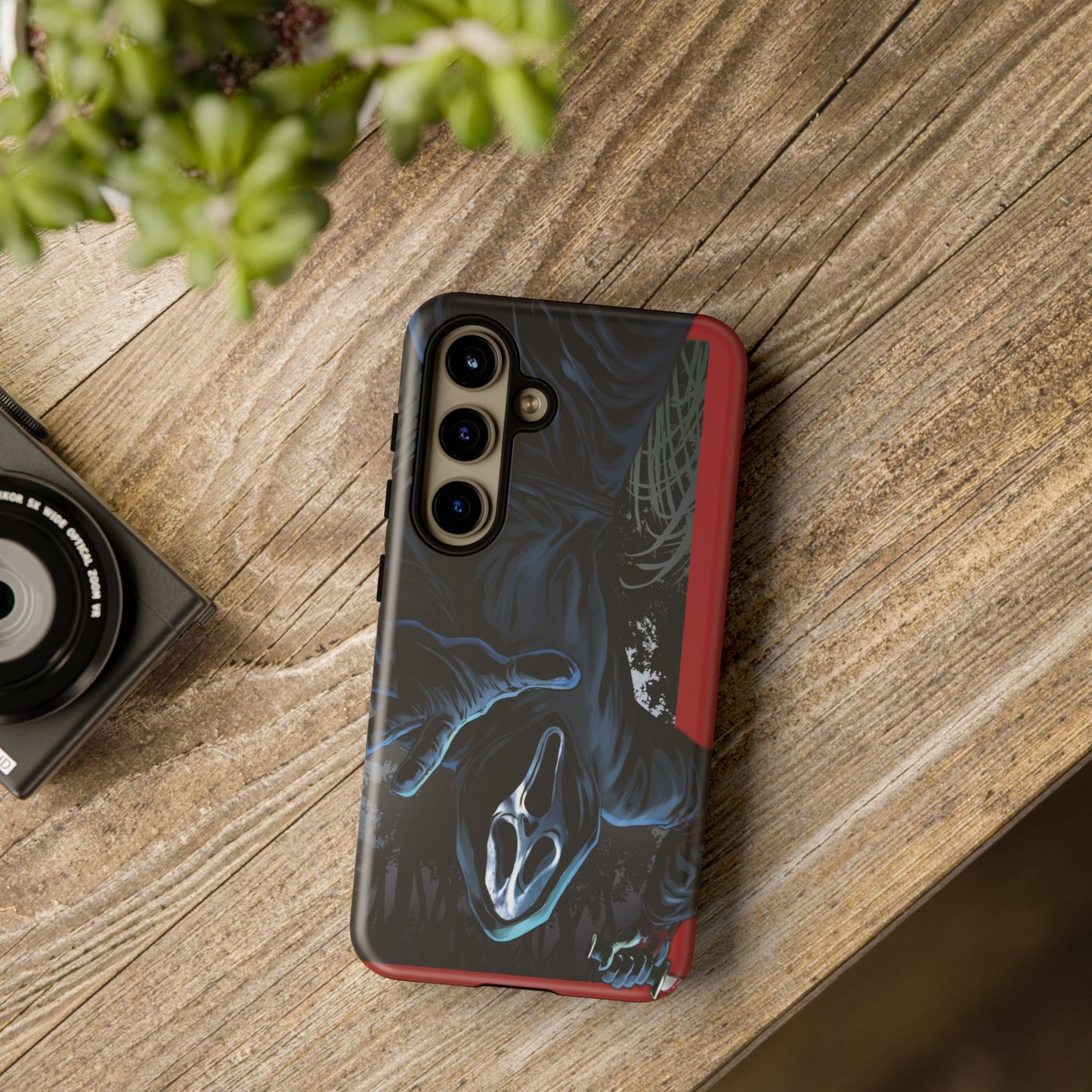 Scream Phone Case, Halloween, Tough Phone Cover Iphone 15 Pro Max, 14 Plus, 13, 12, 11 & Samsung S24, S23, Pixel 8 Pro, Horror Case