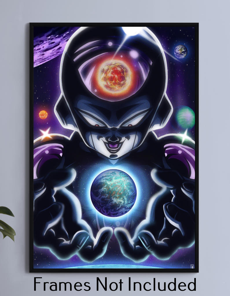 Frieza vs the Earth Wall Art