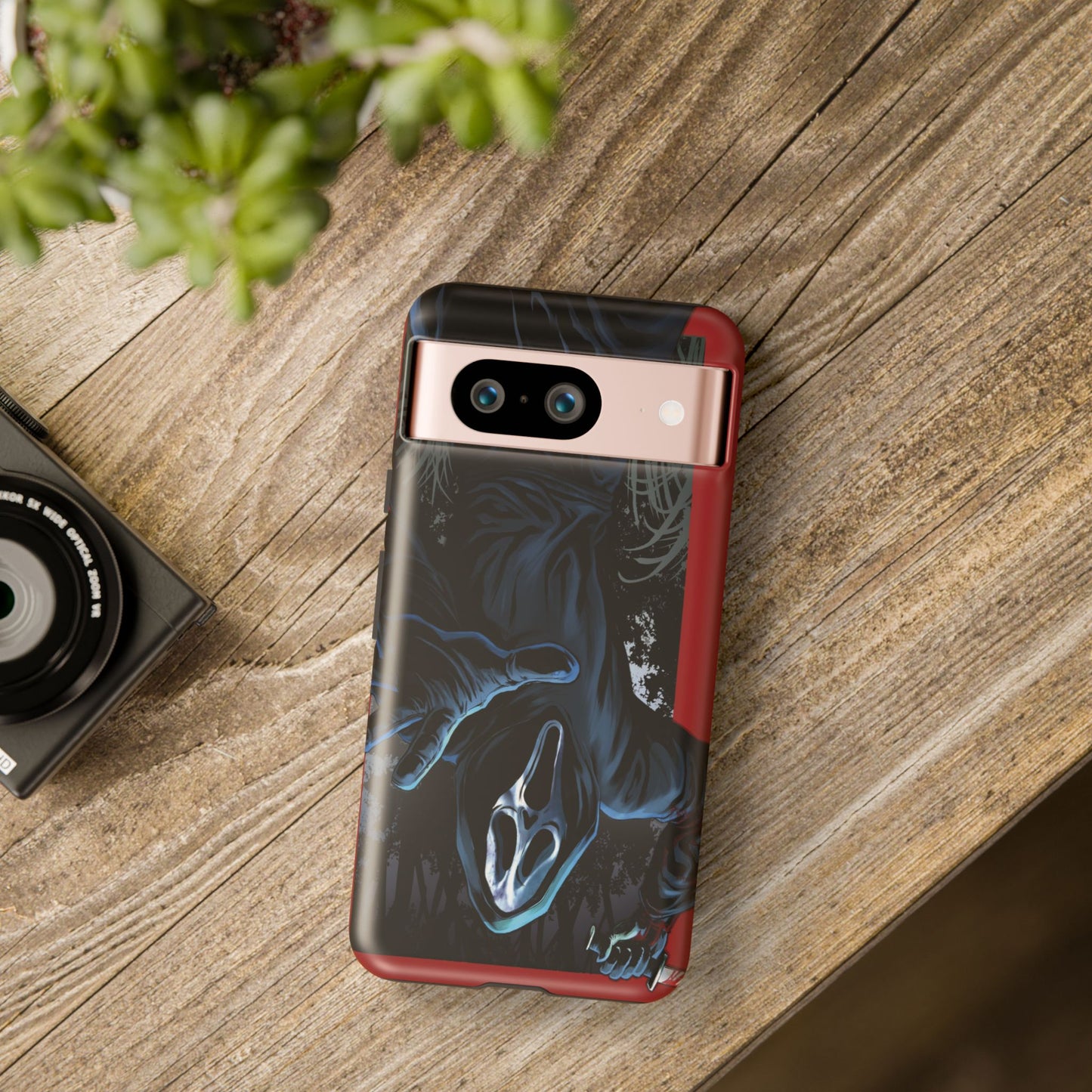 Scream Phone Case, Halloween, Tough Phone Cover Iphone 15 Pro Max, 14 Plus, 13, 12, 11 & Samsung S24, S23, Pixel 8 Pro, Horror Case
