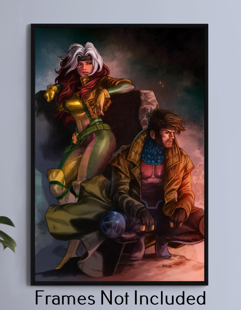 Rogue and Gambit Wall Art