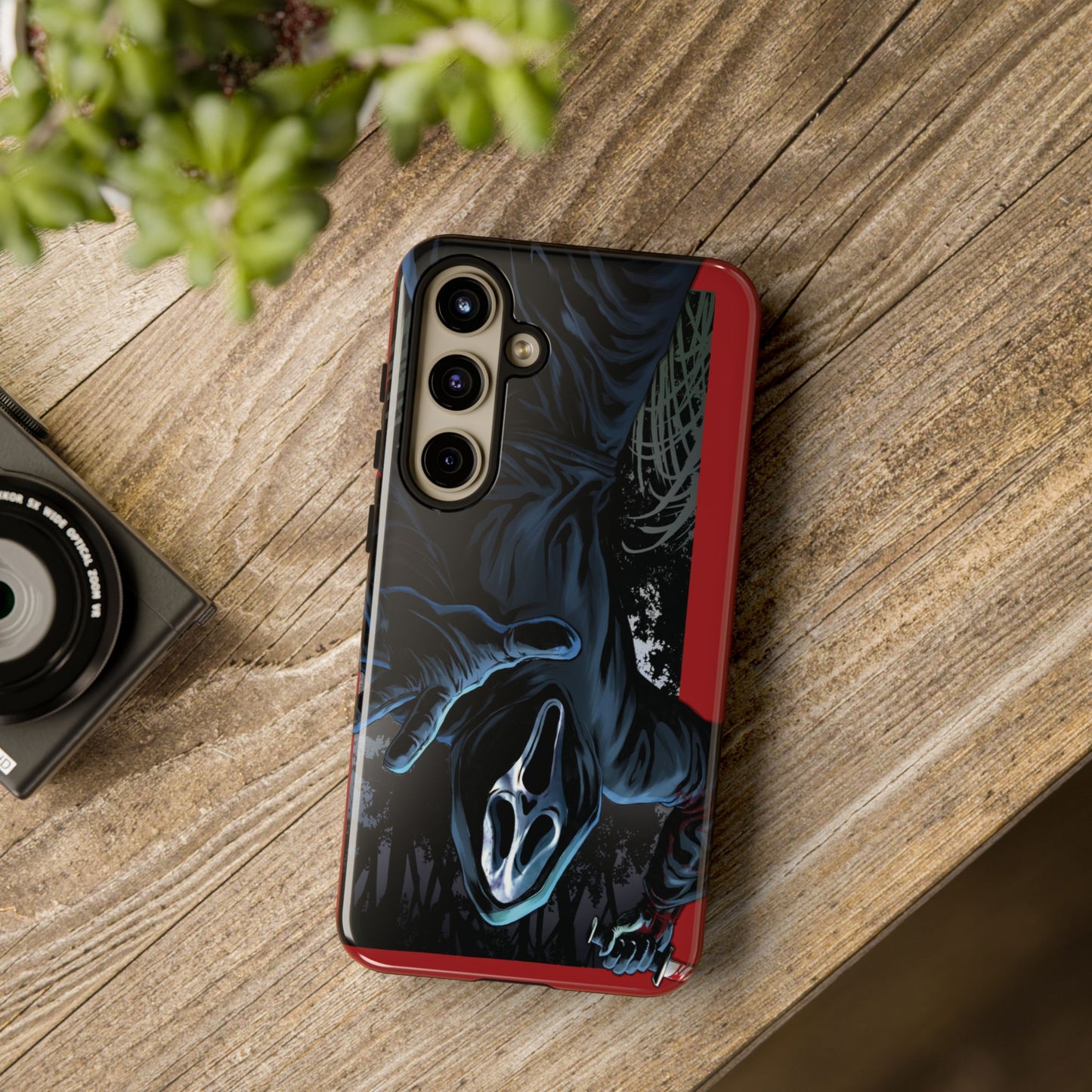 Scream Phone Case, Halloween, Tough Phone Cover Iphone 15 Pro Max, 14 Plus, 13, 12, 11 & Samsung S24, S23, Pixel 8 Pro, Horror Case