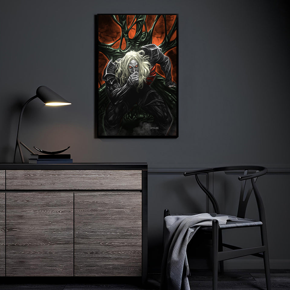 Symbiote King Wall Art Poster Print – Knull Marvel Villain by Ryan Pasibe