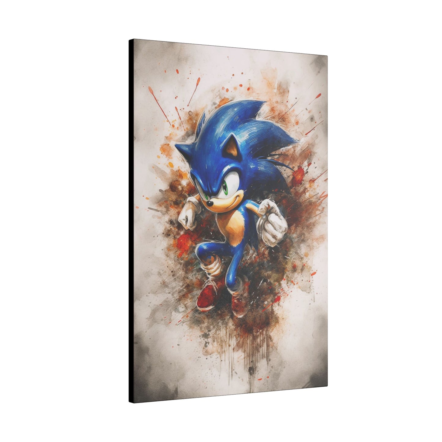 "Modern gaming space featuring Sonic the Hedgehog Retro Pop Art Wall Art as a vibrant, nostalgic centerpiece"