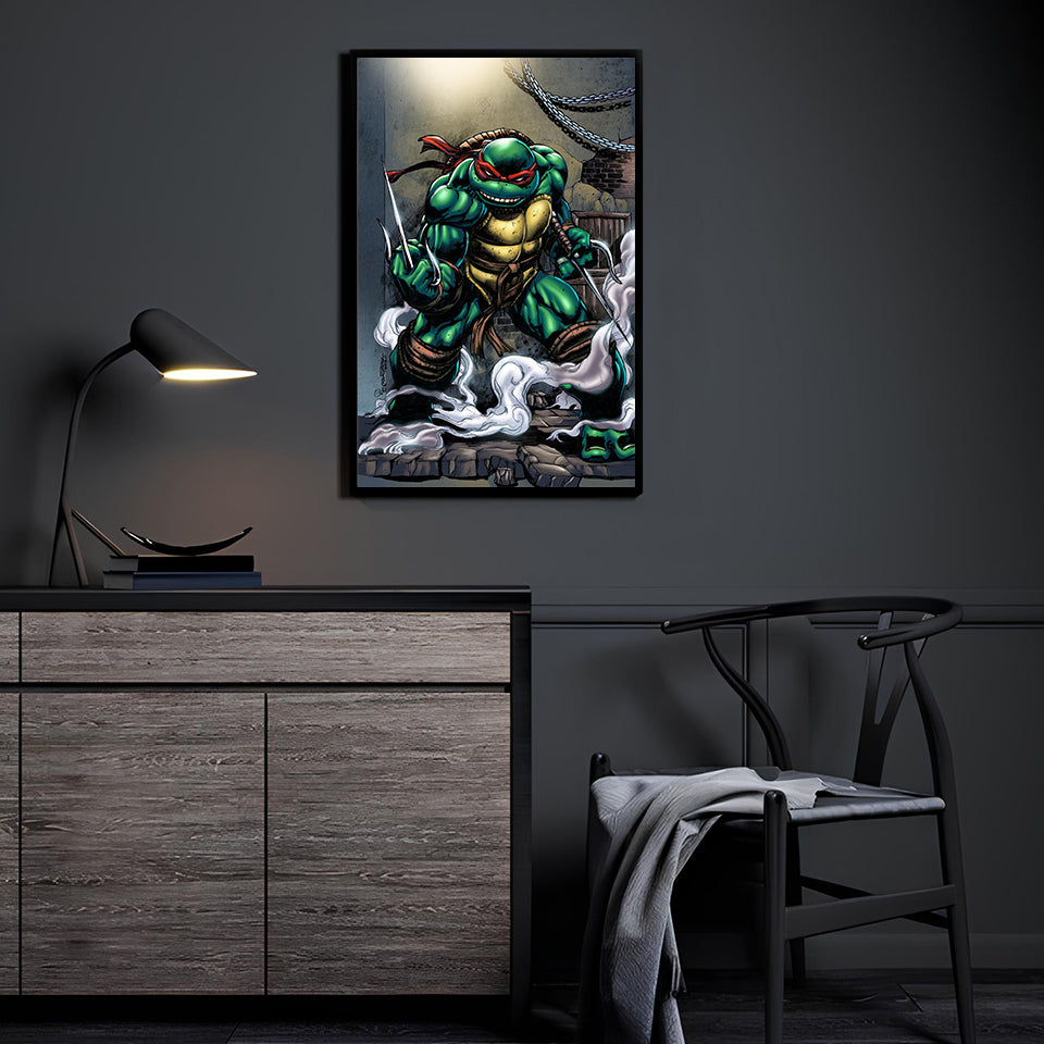 Crimson Sai Standoff Wall Art