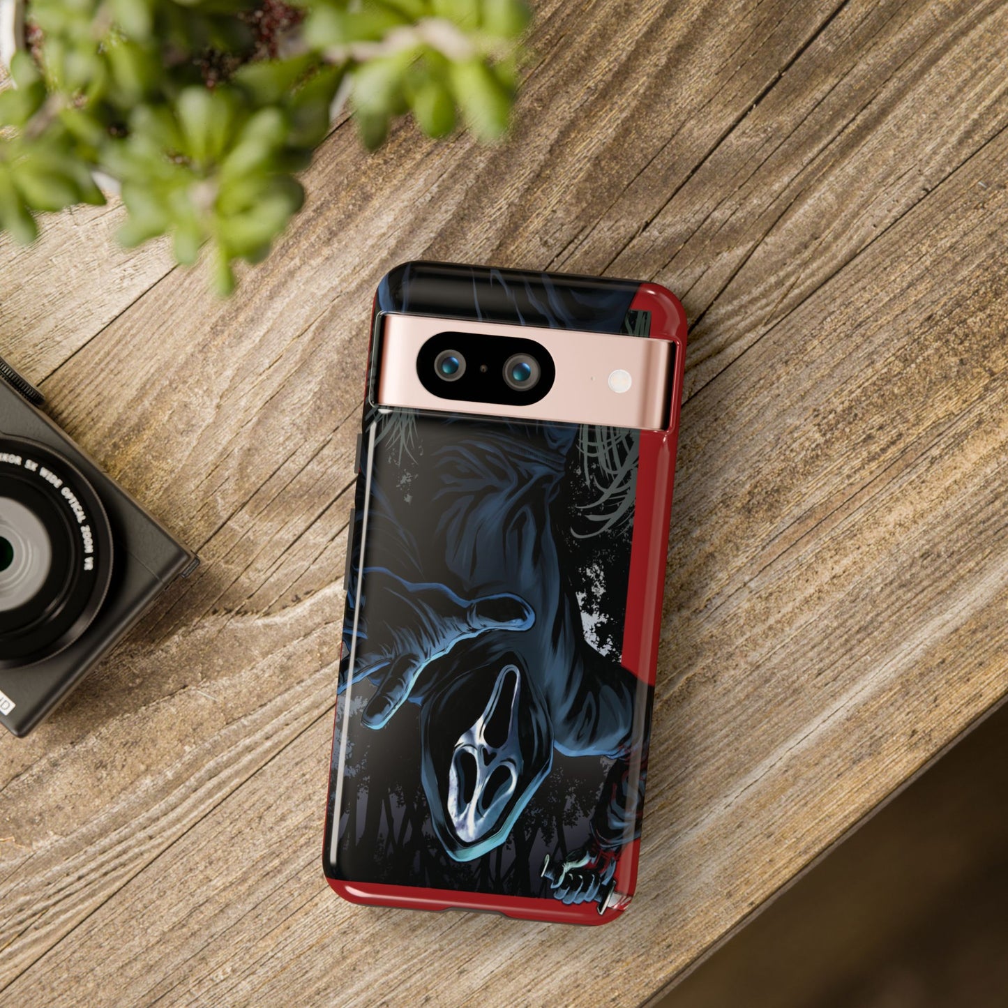 Scream Phone Case, Halloween, Tough Phone Cover Iphone 15 Pro Max, 14 Plus, 13, 12, 11 & Samsung S24, S23, Pixel 8 Pro, Horror Case
