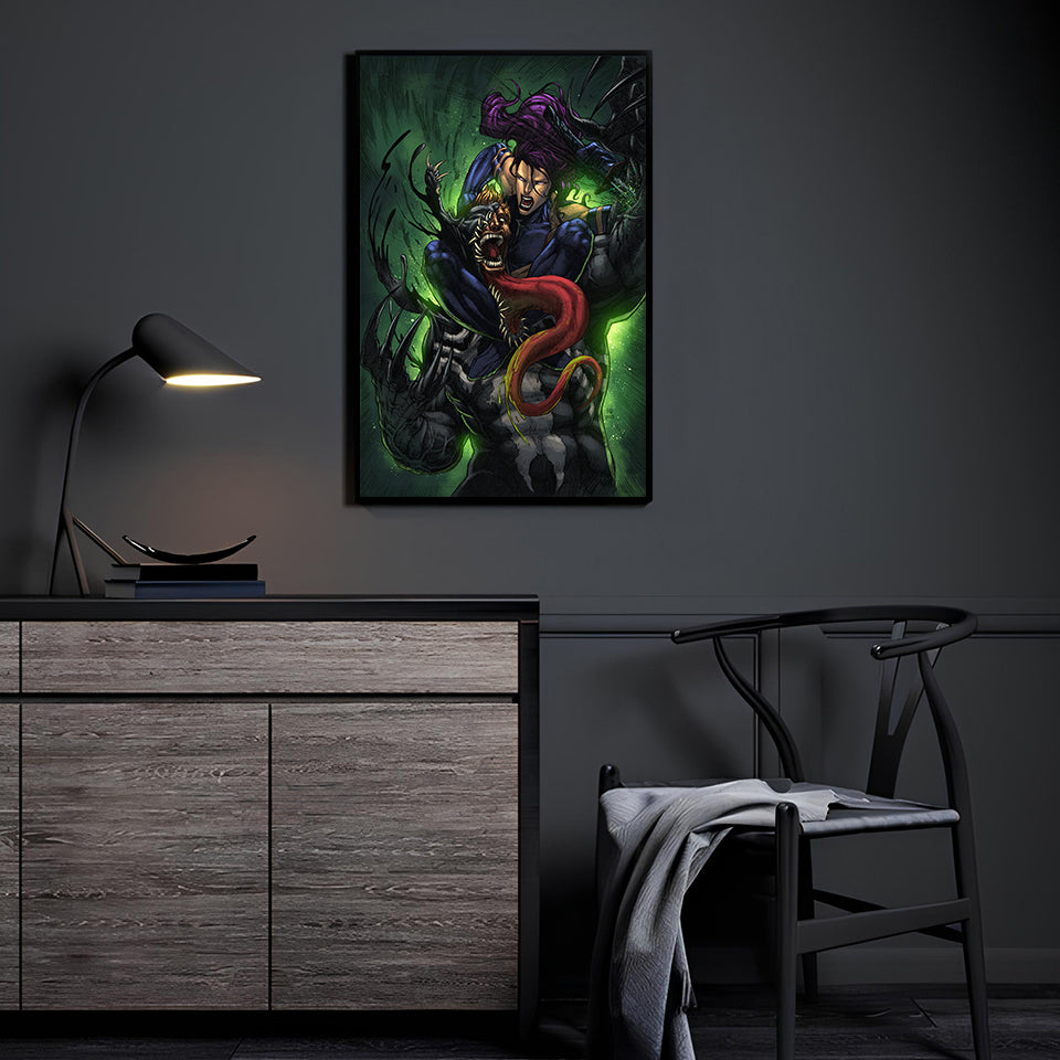 Psychic Blade Clash Wall Art