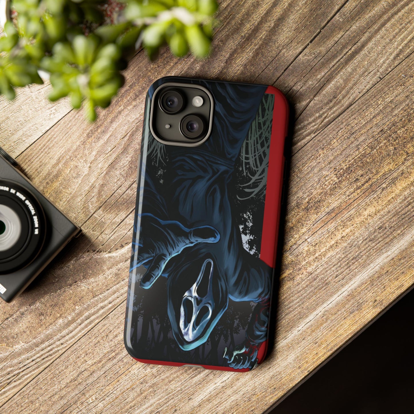 Scream Phone Case, Halloween, Tough Phone Cover Iphone 15 Pro Max, 14 Plus, 13, 12, 11 & Samsung S24, S23, Pixel 8 Pro, Horror Case