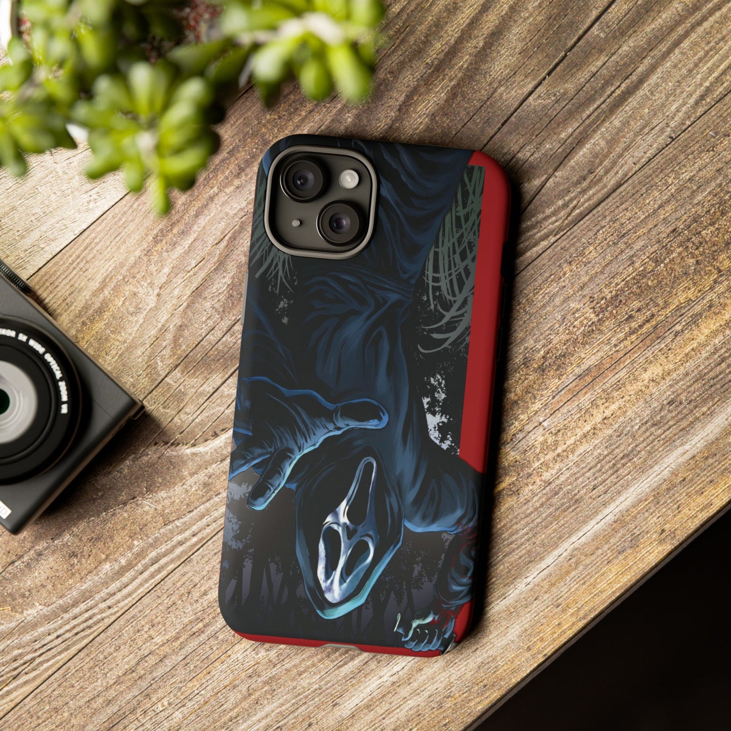 Scream Phone Case, Halloween, Tough Phone Cover Iphone 15 Pro Max, 14 Plus, 13, 12, 11 & Samsung S24, S23, Pixel 8 Pro, Horror Case