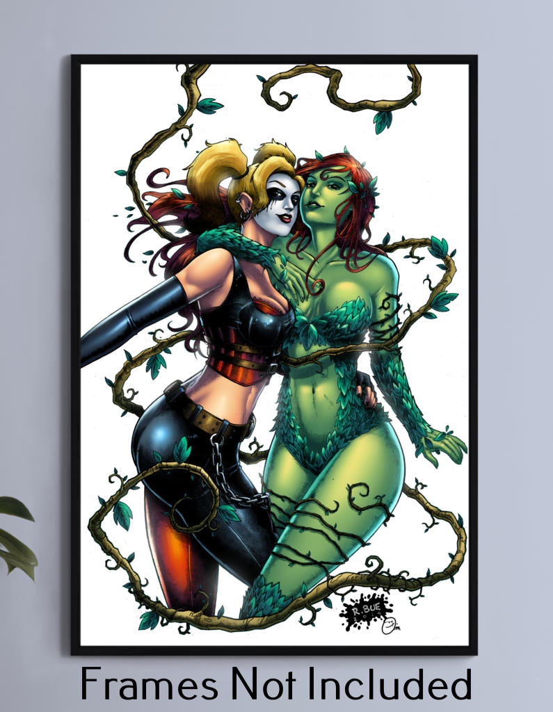 Poison Ivy and Harley Wall Art