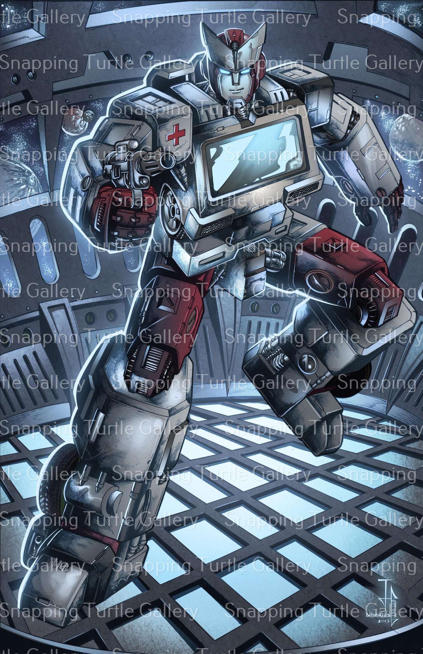 Battlefield Medic Bot Wall Art