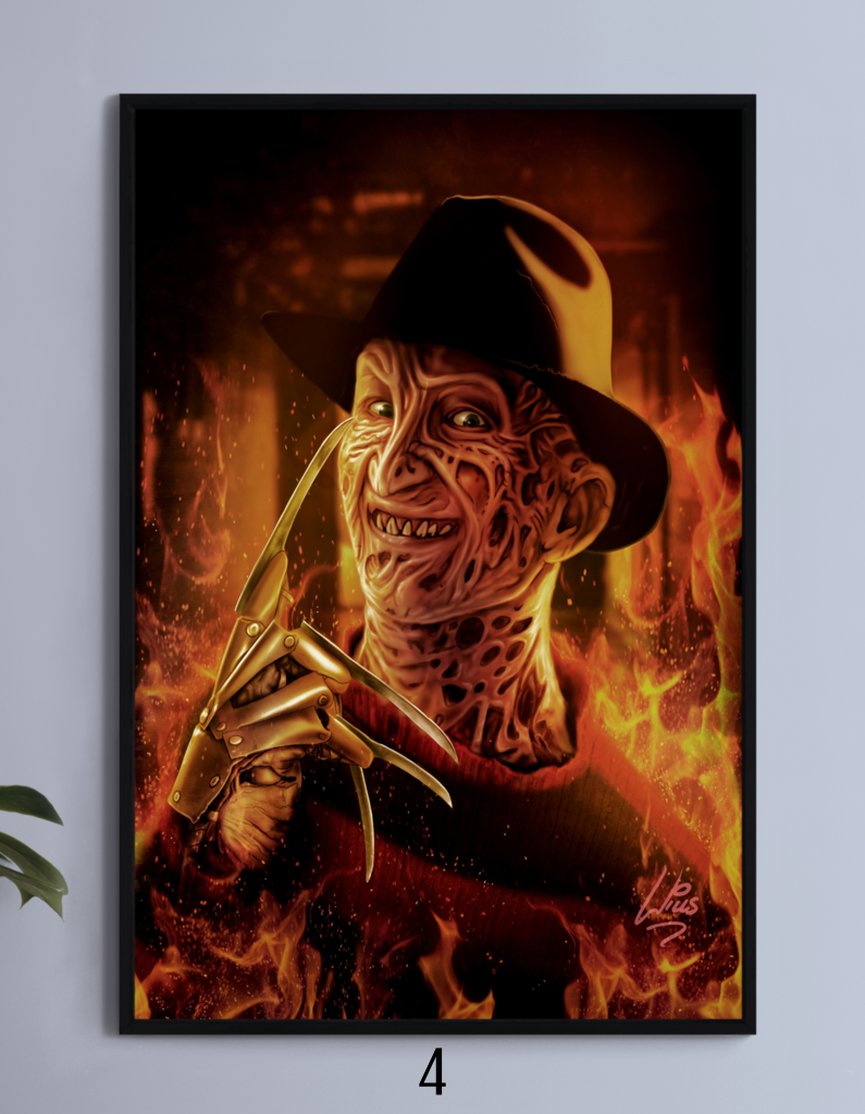 Pre Order Freddy Kruger Signed 12x18 Wall art